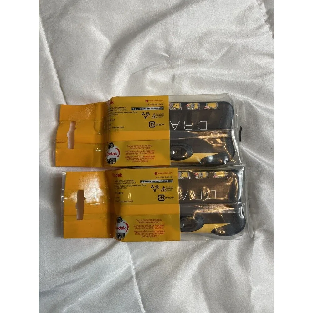 2 Kodak Drake Disposable Cameras -Sealed-